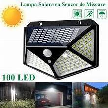 Lampa solara LED cu senzor de miscare